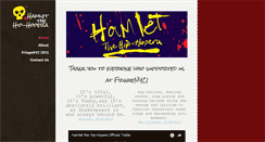 Desktop Screenshot of hamletthehip-hopera.com